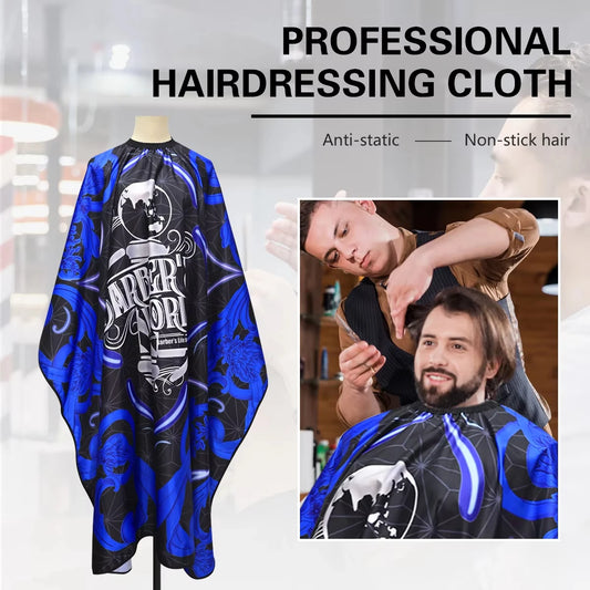 Blue Hairdressing Cape for Salon Use