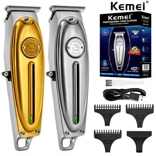 Kemei KM-1949 Pro Hair Trimmer – Full Metal Beard & Hair Clipper