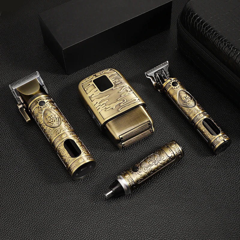 Resuxi 740 Hair & Nose Trimmer Set – All-Metal Electric Shaver