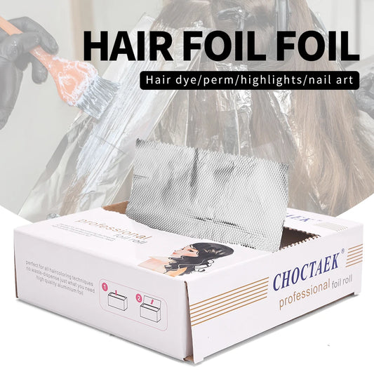 200pcs Hair Coloring Foil Sheets – 12×14cm Aluminum